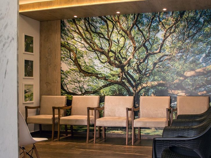 Sala de espera da clínica